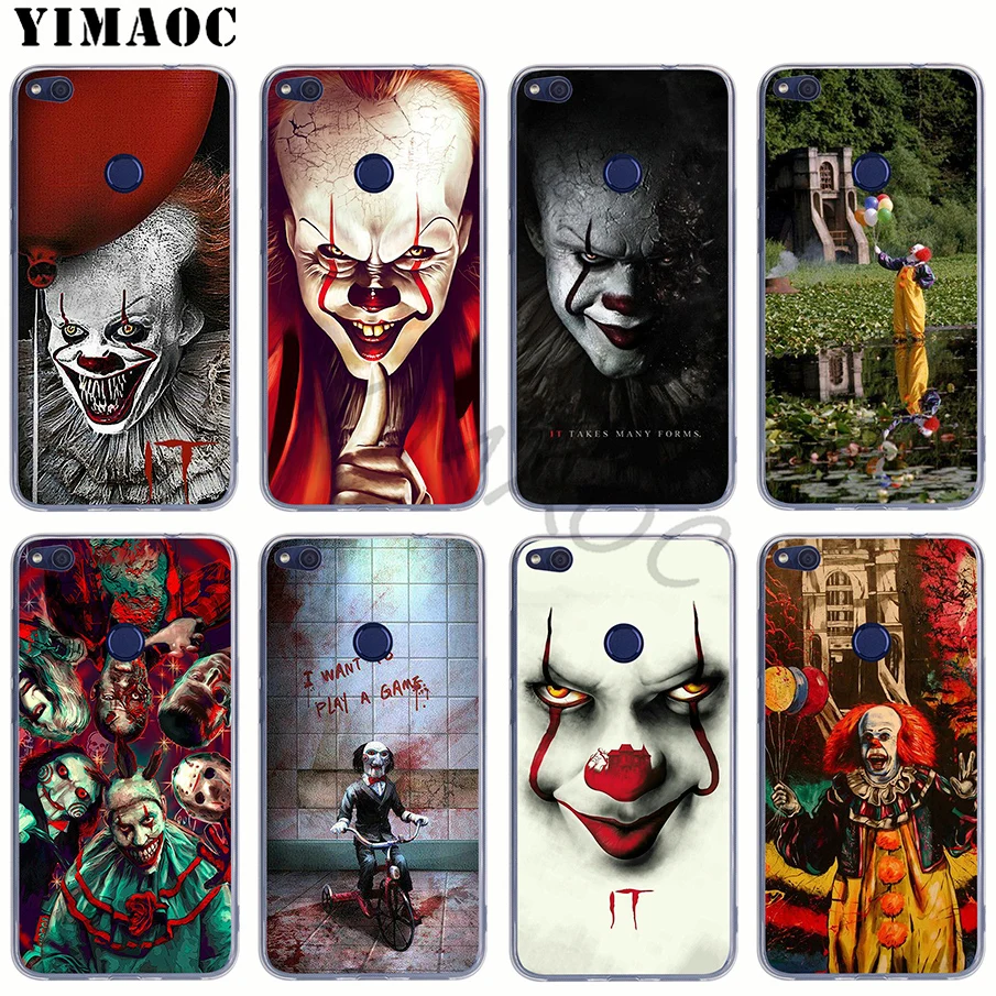 

YIMAOC Pennywise The Clown Horror Soft Silicone Case for Huawei Honor Note 7A Pro 6A 7X 7C 8X 8 8C 9 10 Lite