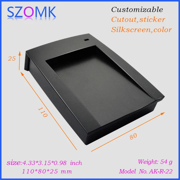 

plastic abs plastic project boxes for electronic card reader box 25x80x110 mm