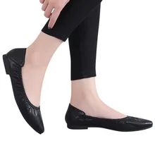 Г. модная женская прогулочная обувь на плоской подошве с острым носком удобная повседневная обувь для женщин, нескользящая быстросохнущая обувь 40J26