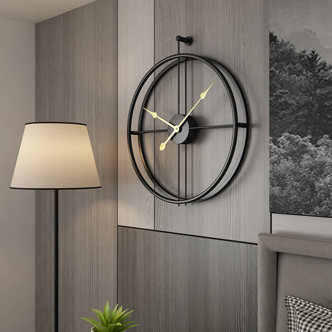 55cm Large Silent Wall Clock Modern Design Clocks Home Livingroom Decor Office European Style Hanging Wall Watch Clocks