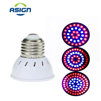 

Newest 36 54 72 Leds Grow Light E27 GU10 MR16 Light For Plant 220V 5W Grow Light Red Blue Led For Plants Growth Phyto Lamp