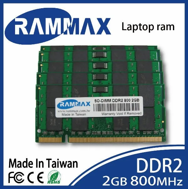 Герметичный SO-DIMM 800 МГц Ноутбук ddr2 Оперативная память 2 ГБ/PC2-6400/200-pin Подходит для всех брендовых материнских плат ноутбука