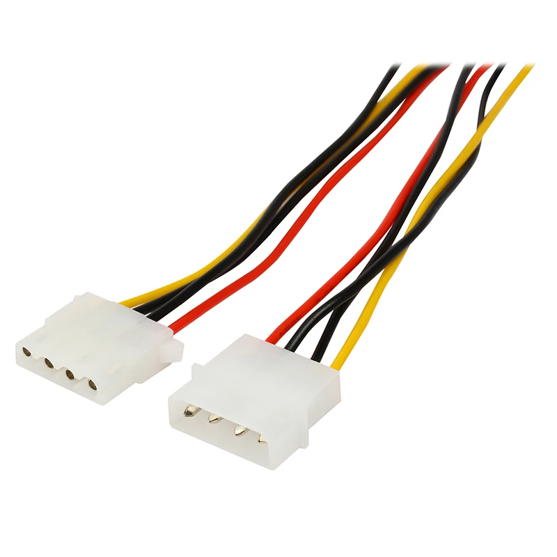 Блок питания для компьютера 14 дюймов 12 В/5 В 4 контакта IDE Molex|power extension cable|power supply