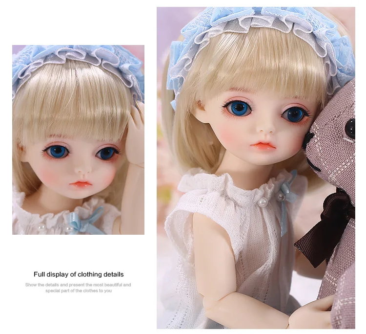 BJD SD Кукла Одежда 1/6 kimi милое и милое платье для YOSD девушка тело YF6 до 20 кукольный наряд аксессуары OUENEIFS