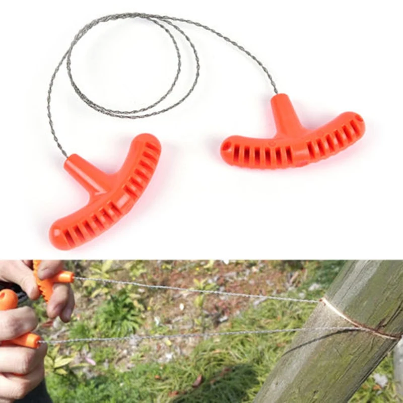 

New Practical Wire Saw Stainless Steel Outdoor Camping Emergency Survival Gear Tools For Travel Hiking Climbing Hunting Tools