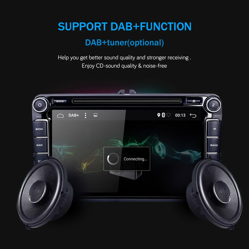 Clearance Bonroad 801A8D5 T8 Android 8.1.0 Car DVD Video Player For Caddy CC EOS Golf Jetta Passat Polo Scirocco Tiguan For Skoda For Seat 7