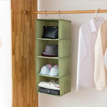 

Multi Layer Wardrobe Clothes Storage Hanging Bag Drawer Organizers Underwear Socks Holder Sorting 899