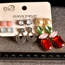 Новые модные женские аксессуары из мультфильма «Холодное сердце» ; вечерние серьги-пуссеты красивое сочетание и застежка-матч 6 пар/компл. серьги рождественские подарки