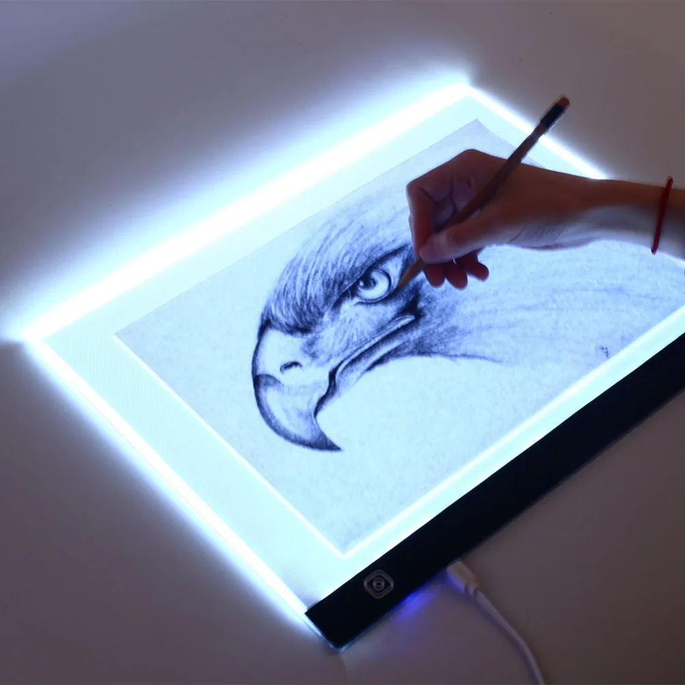 A3 светодиодный светильник для рисования, коробка для анимации, набросков, рисования, Ультратонкий портативный светильник, USB Мощный светодиодный чертежный щит