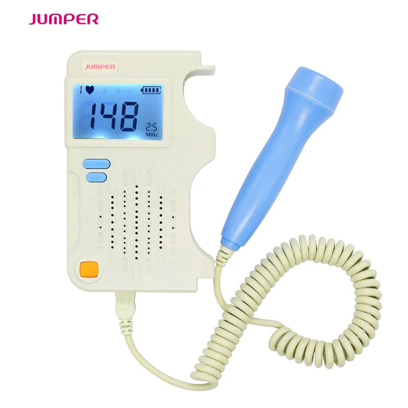 

Jumper Brand New FDA CE Proved Handheld Digital Fetal Doppler portable fetal heart rate doppler 2.5MHz+rechargeable battery