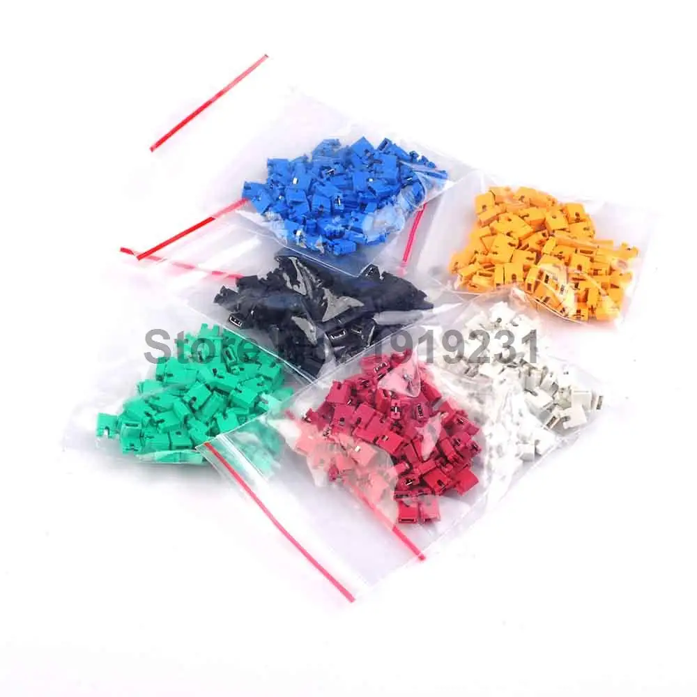 

120pcs 6 Color Each color 20 PCS 2.54mm Standard Circuit Board Jumper Cap Shunts Short Circuit Cap