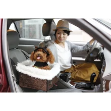 Собак Pet Carrier автокресло Pad безопасно выполнять Автомобильные путешествия аксессуары проведение мелких животных Собаки Кошки складная ПЭТ руля автомобиля сиденье M/L
