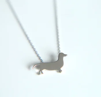 

fashoin cute jewelry Authentic 925 Sterling Silver Dog Doggy's pendant necklace Women