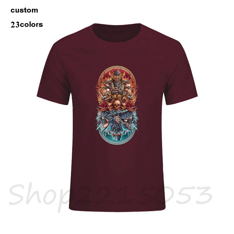 2018 New Cheap Game t-shirt for Men fire vs ice game over custome male tshirts patins cozinha big size 8xl sapato masculino GTX
