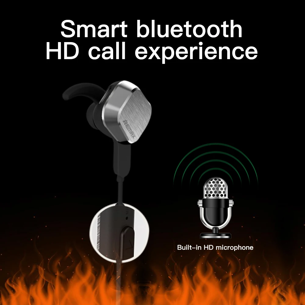 Оригинальные беспроводные наушники remax S2 Bluetooth 4 2 магнитные спортивные умные с