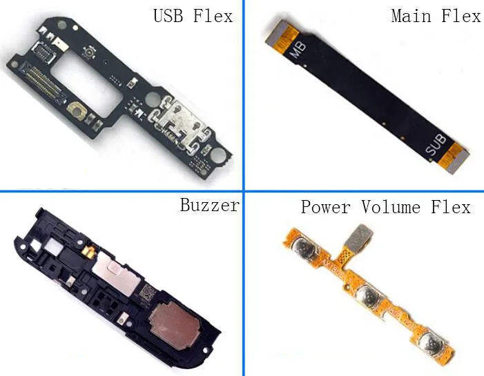 

For Xiaomi Mi A2 Lite / Redmi 6 Pro USB Charging Plug Connector Flex + Main Flex + Loud Speaker + Power Volume Flex