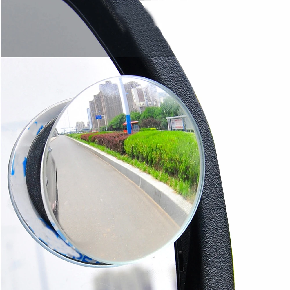 Mini Blind Spot mirror 360 Degree frameless Car ultrathin Wide Angle Round Convex Rear view for parking | Автомобили и мотоциклы