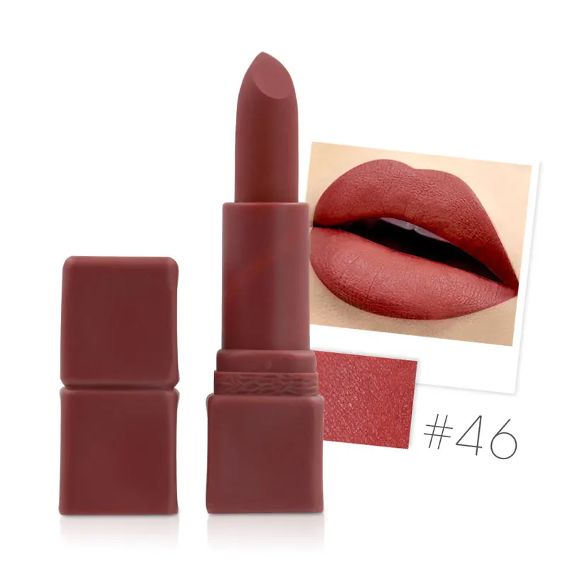 

Moisturizing Matte Lipstick Makeup Batom Lip Stick Waterproof Matte Lips Tint Professional Make Up Maquiagem