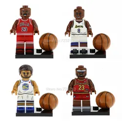 Одной продажи баскетболист рис. комплект Майкл модель строительные блоки комплекты кирпич игрушки для детей