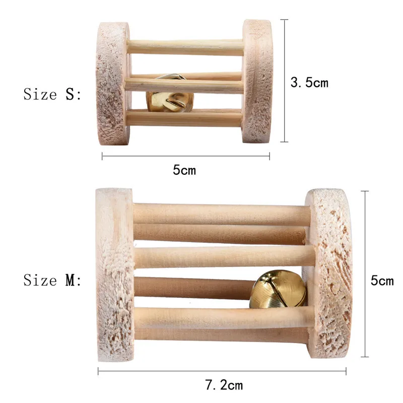 Очаровательный деревянный жевательный маленький питомец игрушки колесо с колокольчиком для хомяков шиншиллы морские свинки и другие маленькие домашние животные новые