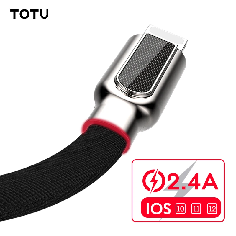 

TOTU Mobile Phone Cables For iPhone 7 6 6S Plus 5 5C 5S SE Fast Charging Cable Cord For iPad Air Mini 8 Pin Charger Data Cable