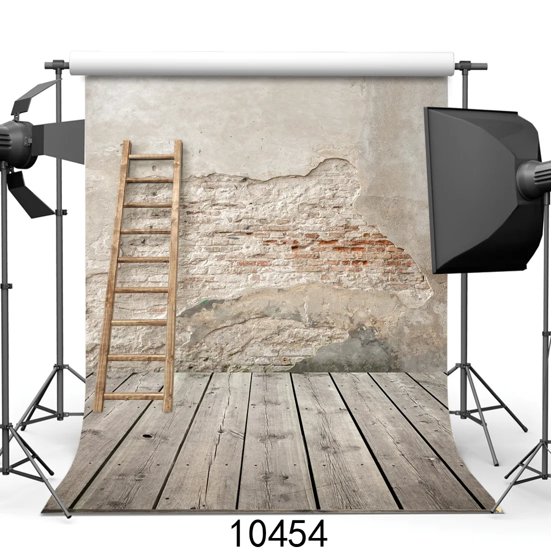 Vintage Shabby Wall Decoration Photography Backdrops Bamboo Ladder Wood
Floor Background Props for Photo Studio