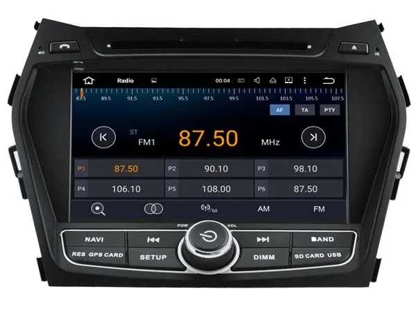 Cheap Android 9.0 CAR Audio DVD player FOR HYUNDAI IX45/SANTA FE 2013 gps car Multimedia head device receiver support DVR WIFI DAB OBD 19