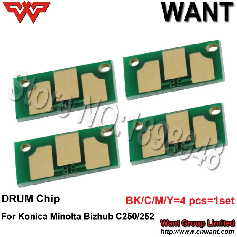 Чип для сброса изображения Konica Minolta Bizhub C250 C252 чип 250 252 барабана IU210/BK/C/M/Y |