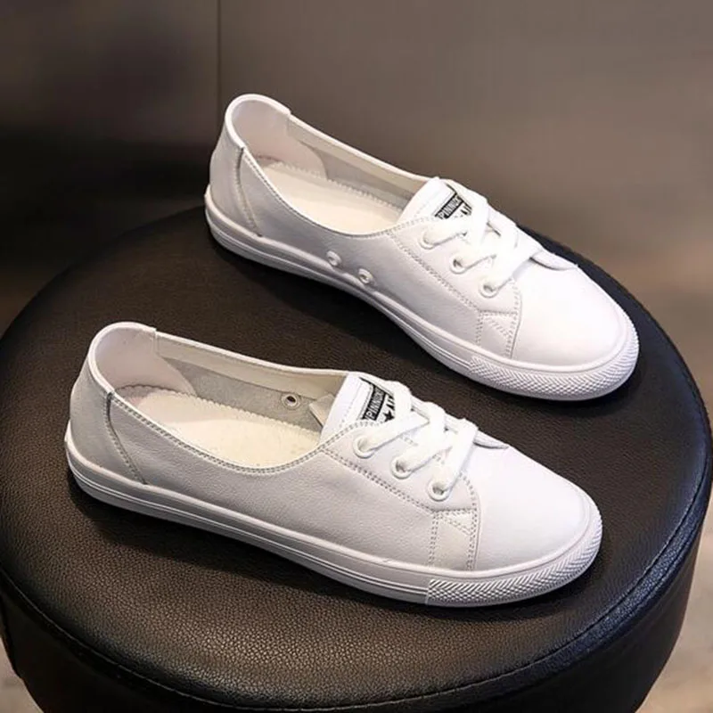 

Women Fashion Shallow Mouth Breathable Flats Single Shoes Round Toe Sewing Design Genuine Leather High Quality Summer Outdoors