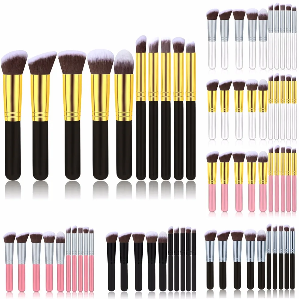 

Top Quality 10PCS Makeup Brushes Professional Makeup Brush Set Cosmetics Foundation Blush Makeup Brushes Free Shipping!