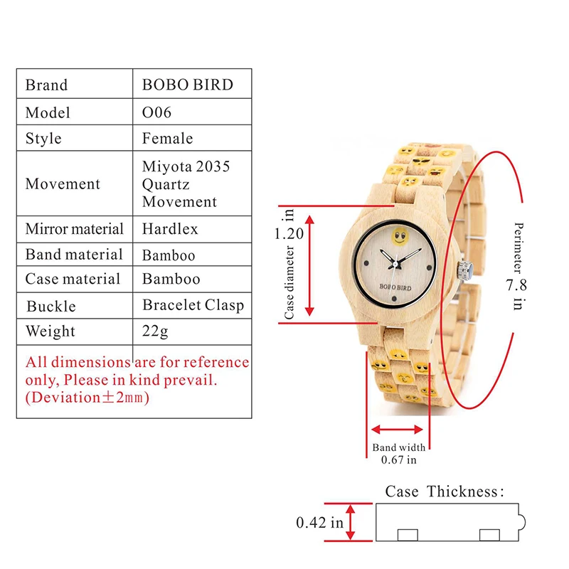 Brand 30mm Cute Women Watches Wood Wrist Watch with Bamboo Band Female Clock Lady Quartz Watch relogio feminino C-O06 (7)