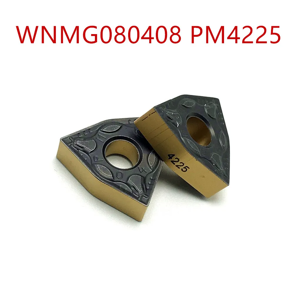

High quality 10PCS WNMG080408 PM4225 External Turning Tools Carbide insert Lathe cutter Tool Tokarnyy turning insert