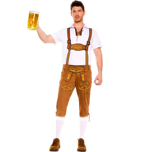 3 Sizes 3 Colors Men's German Beer Festival Oktoberfest Braces Male Waiter Halloween New Costume