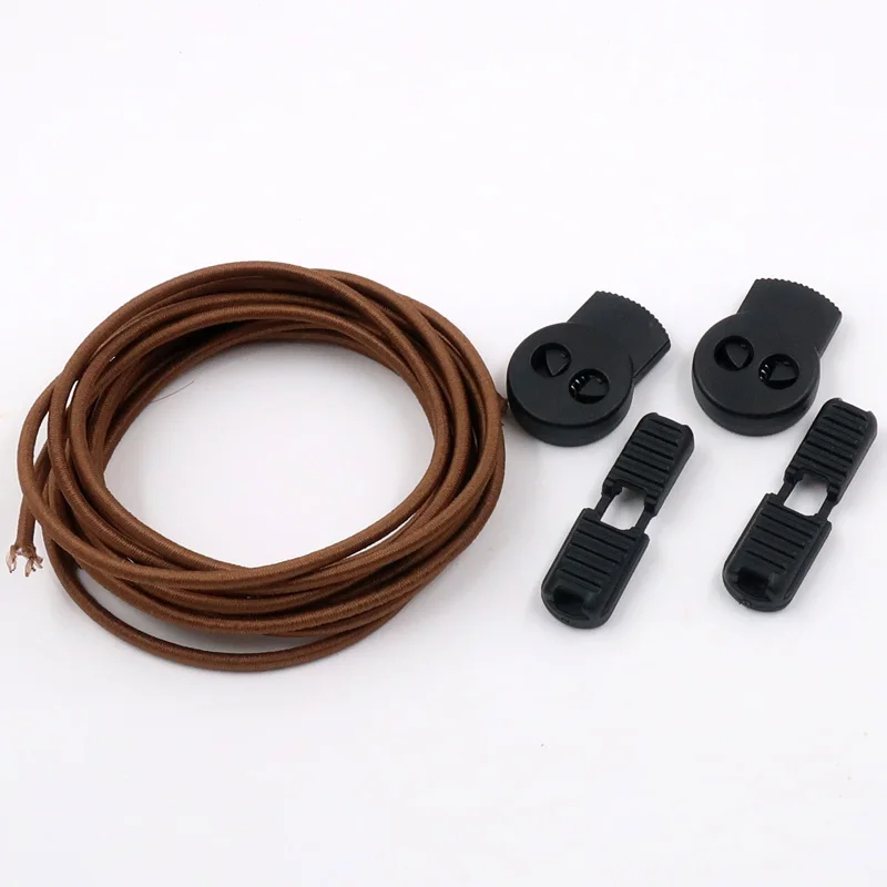 New 3 Pairs New Buckle High Elastic Shoelaces 100cm Adult No Need To Tie Shoelace Multi-color Rubber Running Laces Sport Fitness