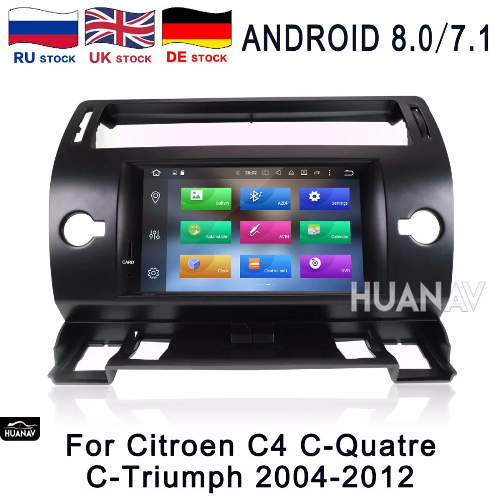Автомобильный DVD-плеер GPS-навигация для Citroen C4/C-4/C-Triumph 2004-2012 головное устройство GPS