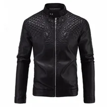 Осенне-зимняя кожаная куртка Мужские кожаные куртки и пальто Masculina кожаные мужские из полиуретана