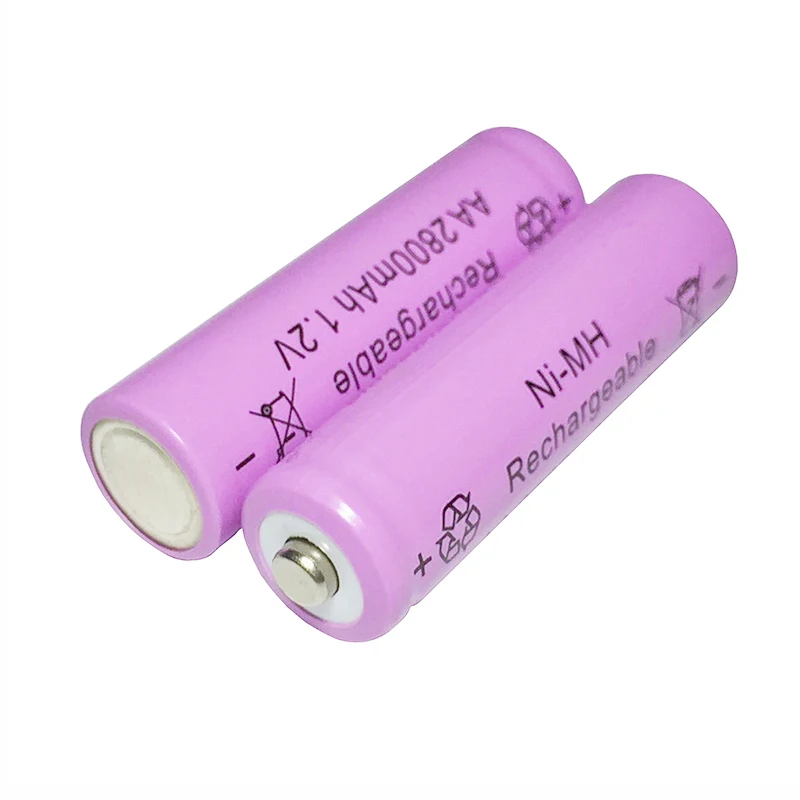 8xAA 2800mAh 2A 5 # aa 1 2 v Ni MH перезаряжаемые батареи + 8xaaa 7 #1600mAh 3A aaa #1 led