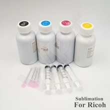 Один набор [100MLX4] высококачественные сублимационные чернила, термопереводные чернила для Ricoh GC21 GC31 GC41/Ricoh принтера