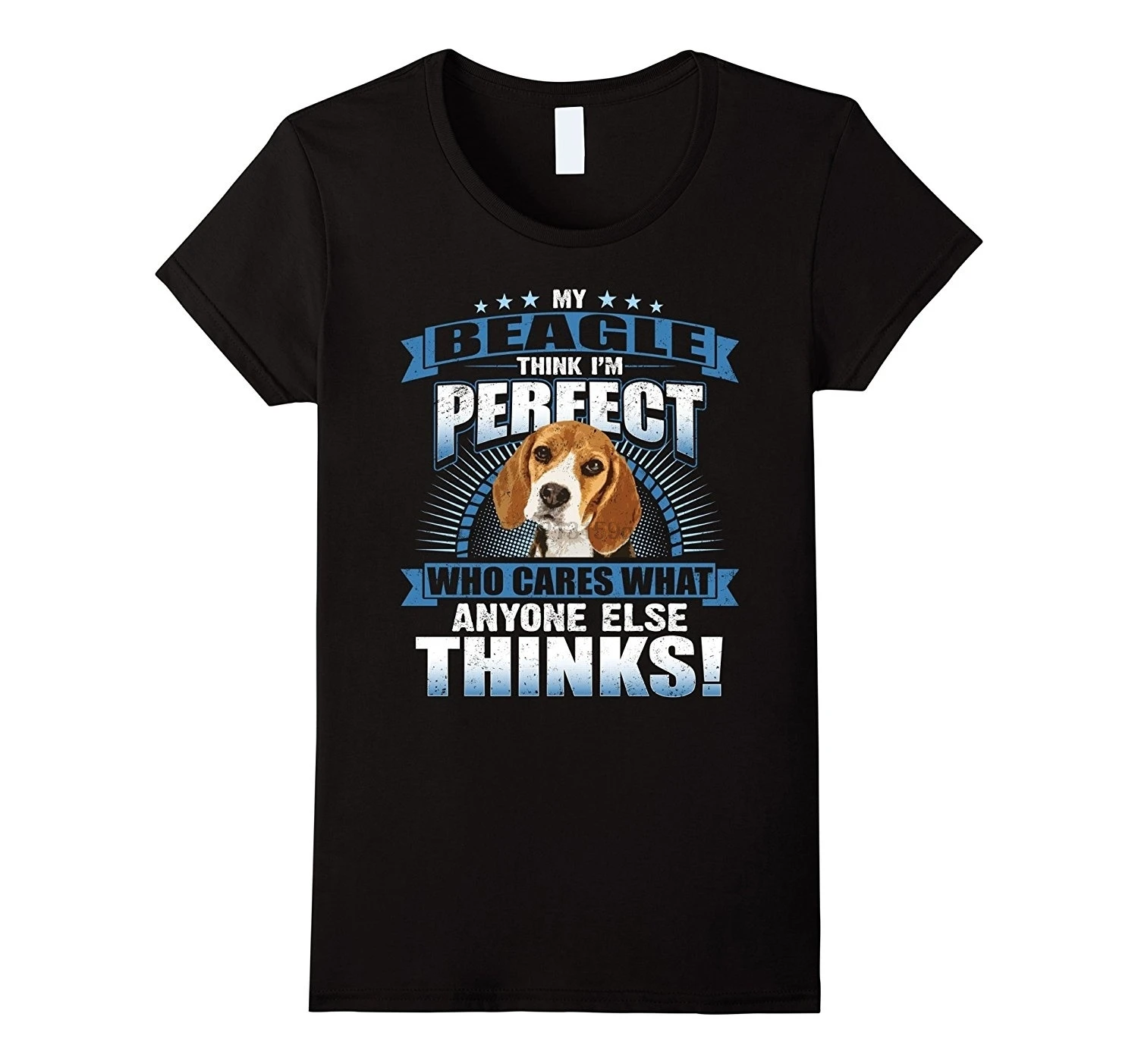 My Beagle Think I'm Perfect футболка Забавный подарок для любителей собак|Футболки| |