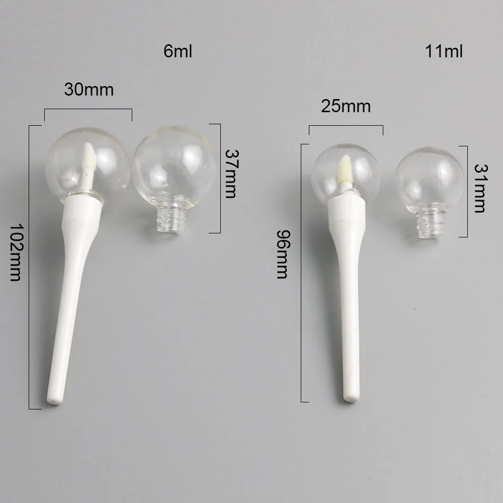 Роман помады 6 ml 11 мл косметика "сделай сам" контейнеры для гигиенической помады пустая бутылка палкой губы карандаш для губ с мяч для