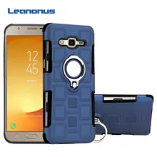 

Leanonus Luxury Finger Ring Armor for Samsung J7 Neo/J7 Nxt Car Magnetic Holder Ring Fundas Dropproof Capa PC Plastic Hard Case