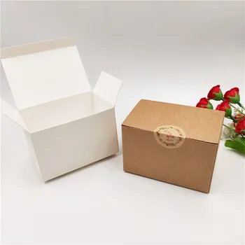

12Pcs/Lot 9x6x6cm Handmade Two Style Paper Card Storage Candy Box With Vintage Stickers For Valentine`s Day Anniversary Gift Box