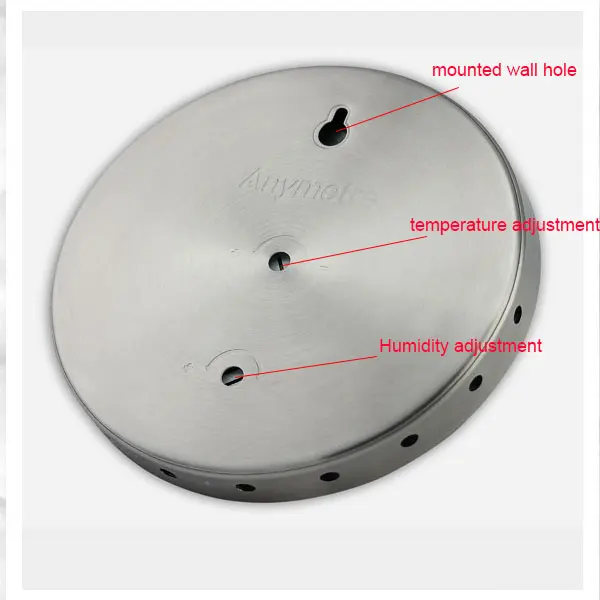 Настенный и стенд бытовой по Цельсию Аналоговый термометр-гигрометр из Нержавеющей Стали Измеритель температуры и влажности
