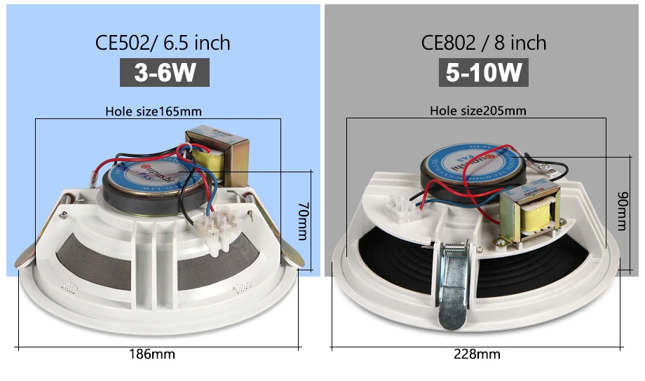 OUPUSHI CE-502 потолочный динамик pa spaker использовать фоновую музыкальную систему