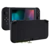 Soft Touch Black Console Back Plate W/ Controller Housing Shell W/ Buttons for Nintendo Switch Console & Joy-Con ► Photo 1/6