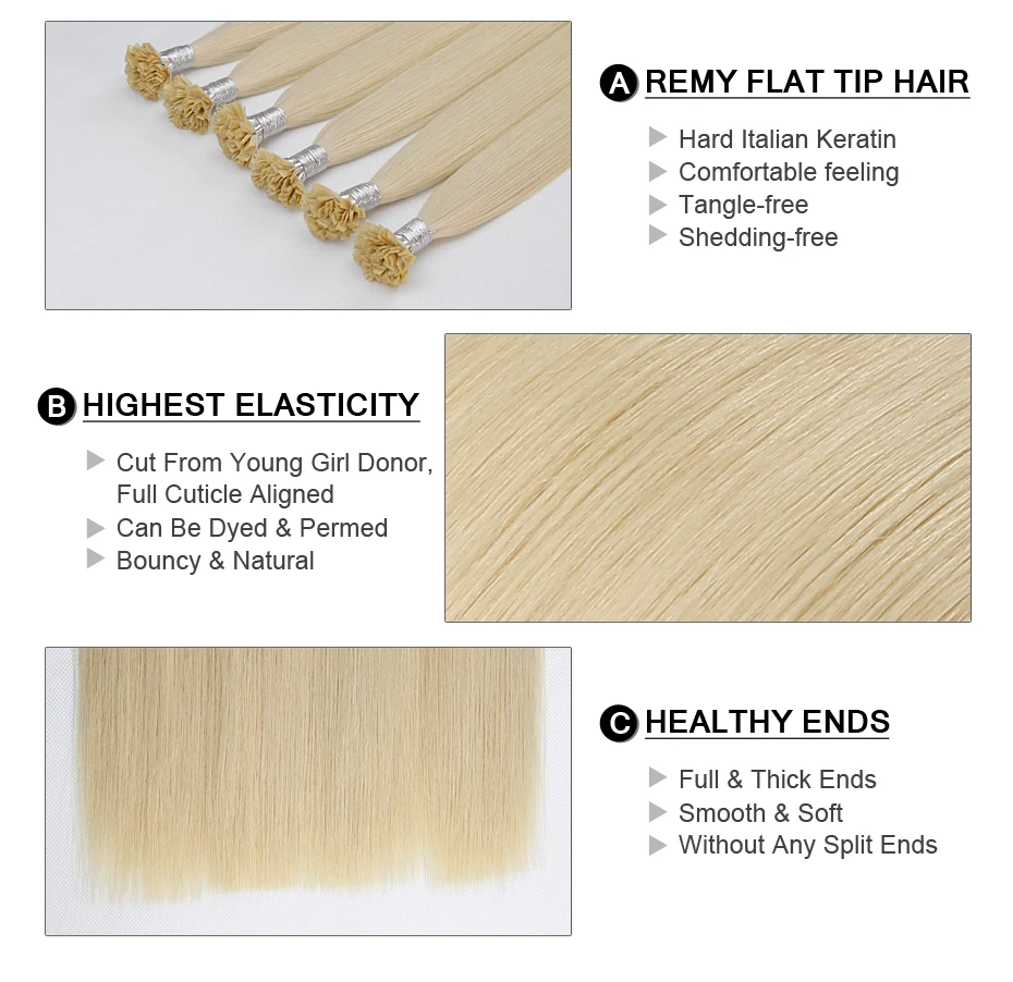 Сказочные волосы remy 0,8 г/локон 16 дюймов Натуральные Человеческие волосы Remy с плоским кончиком для наращивания шелковистые прямые темно-коричневые Предварительно Связанные кератиновые волосы