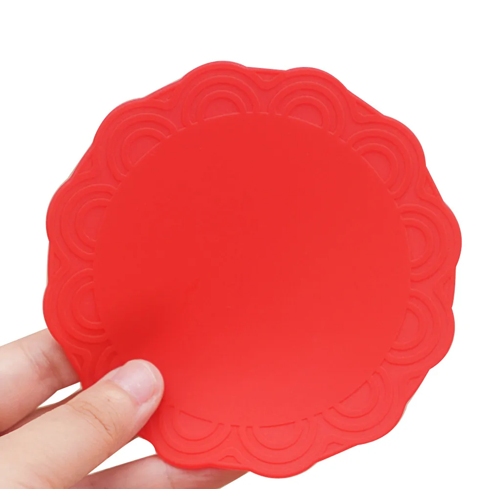 

Fashion Silicone Heat Mat Insulation Coffee Tea leaves Cup Mug Mat Pad Coaster Table Coasters New