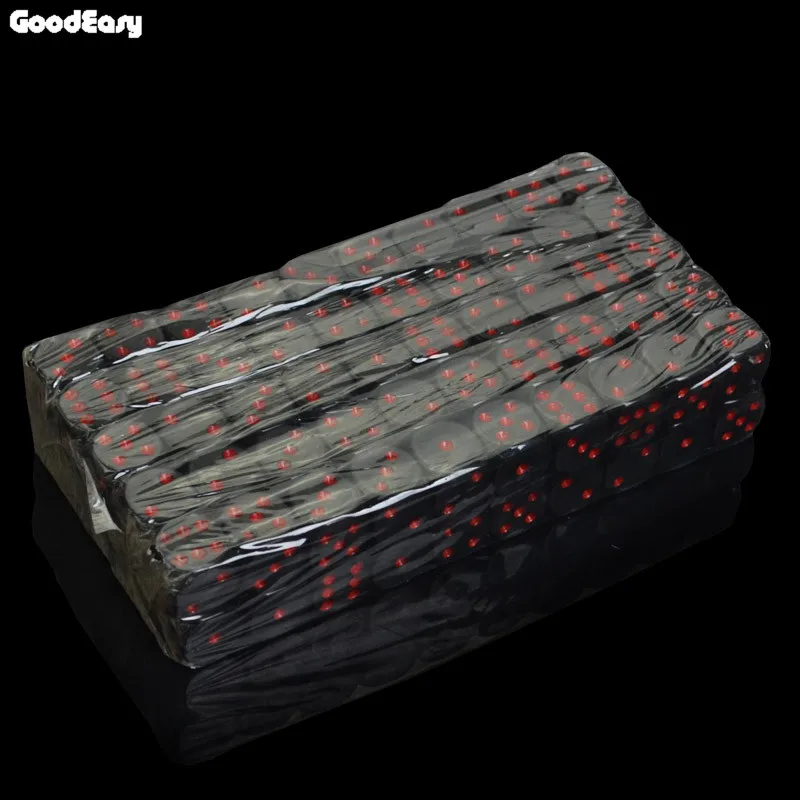 Casino Dice Set 16mm Acrylic Dices Red/Black Drinking Digital Dice Board Gambling 6 Sides Poker Party Game Fatory Price