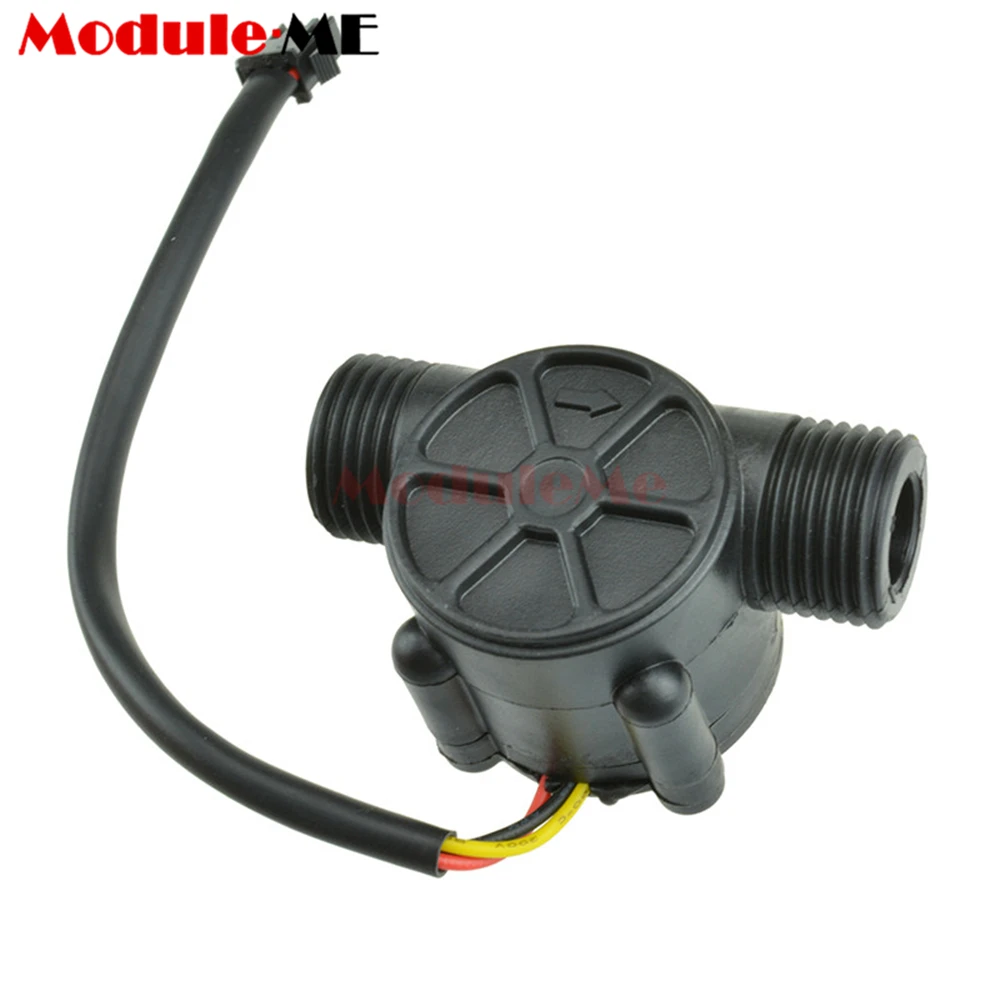 

1-30L/min Water Flow Sensor Flowmeter Hall Flow Sensor Water Control 1/2" 2.0MPa