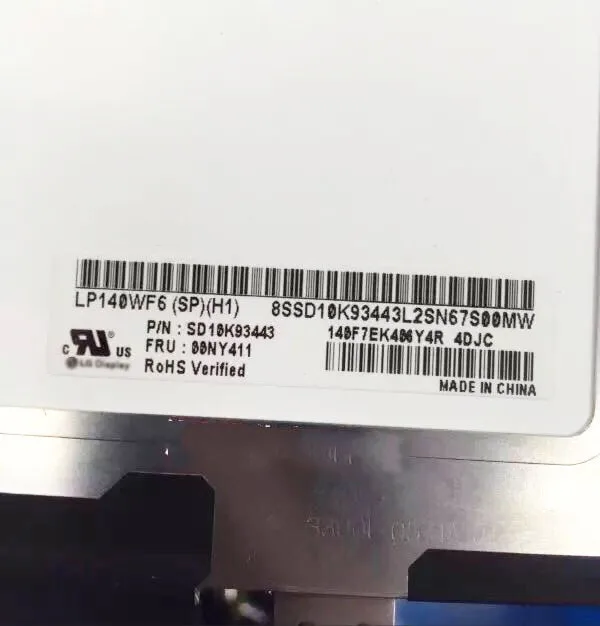 Светодиодный ЖК-экран для LG LP140WF6(SP)(H1) 1920X1080 FHD IPS 30 контактов панель LP140WF6 SPH1 14 0